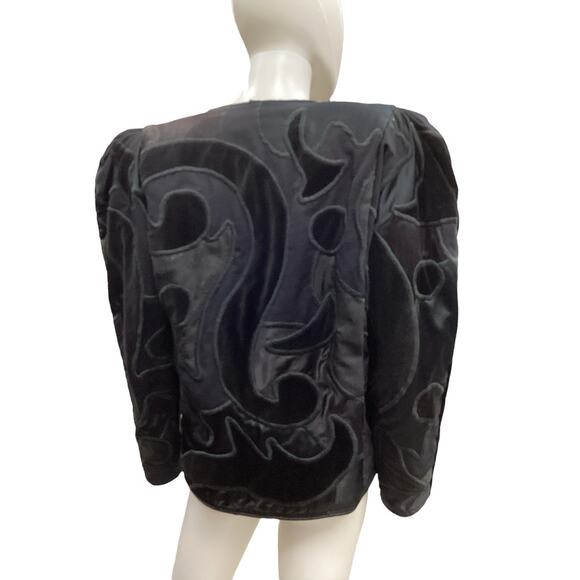 VTG La Coleccion Judith Roberts Art Wear Jacket Women SZ M Collectible Gorgeous! - Picture 4 of 5